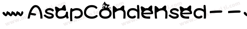 英文字体 AsapCondensed-字体转换